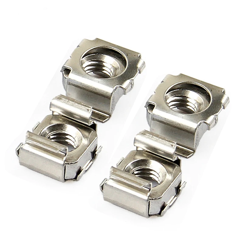10Pcs M4 M5 M6 M8 Stainless Steel 304 Quartet Floating Nut Cassette Elastic Enclosure Card Cage