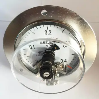 

YXC-100ZT 0-0.4Mpa magnetic assist axial electric contact pressure gauge M14*1.5 electric contact meter