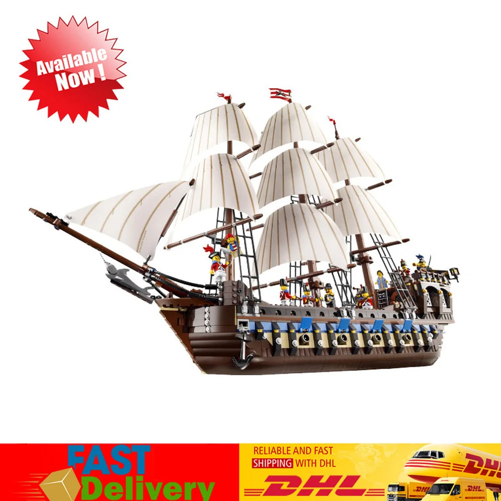 

Pirates of The Caribbean Imperial Flagship Model Building Blocks Bricks Toys for Children Compatible LegoINGlys 10210