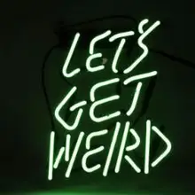 Сделанный на заказ, неоновый светильник со странным стеклом, пивной бар