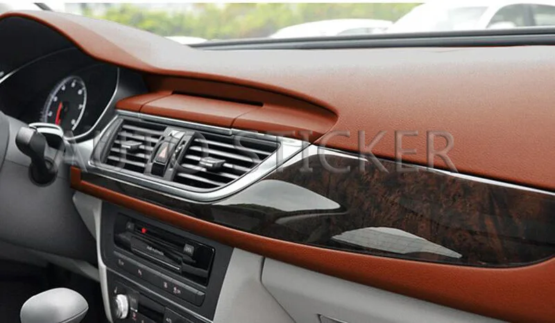 Brown Leather Pattern PVC Adhesive Vinyl car sticker 8