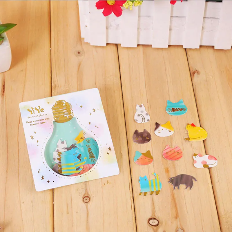 

1X Light bulb series paper sticker DIY decoration stickers Diary Scrapbook Decoration Stationery Stickers
