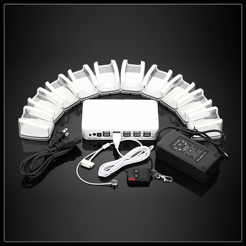 

10 in 1 mutifunctional wireless mobile phone security alarm system anti-theft device with charging function