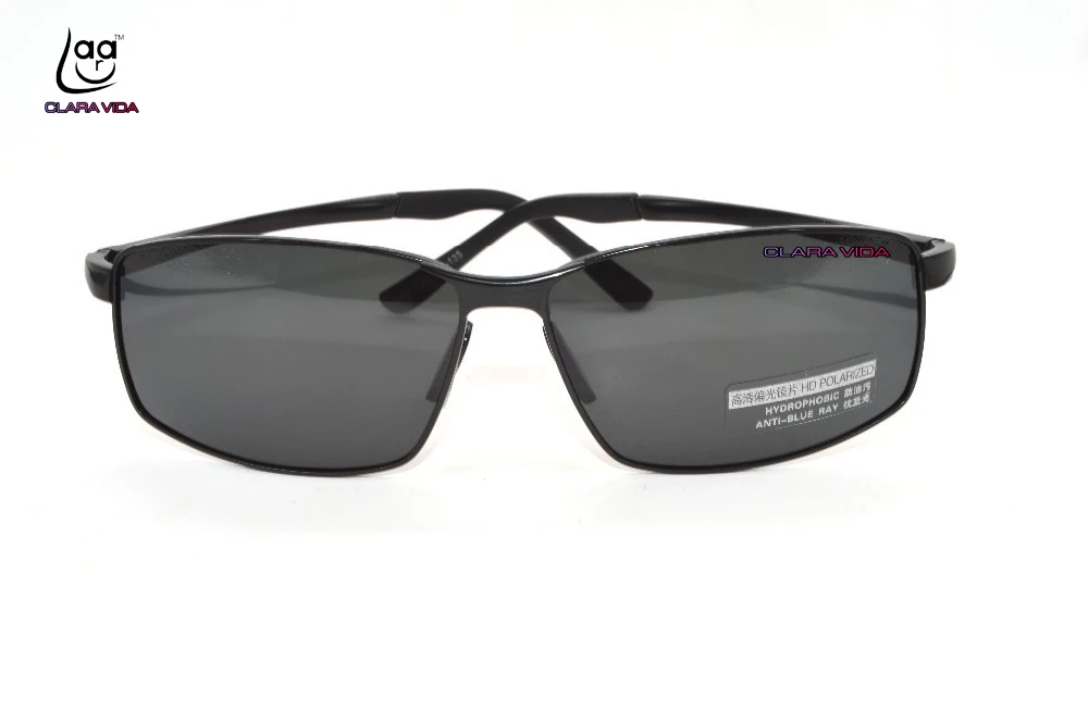 = CLARA VIDA поляризованные очки для чтения = черные мужские поляризованные солнцезащитные очки из сплава Al-Mg большие винтажные+ 1+ 1,5+ 2 до+ 4