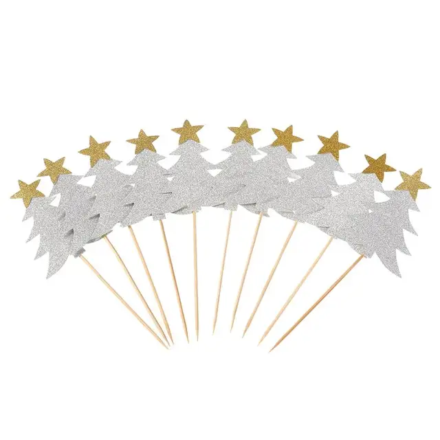 cupcake topper decorative christmas trees cupcake picks star for christmas birthday home party cake decoration supplies - Decorative Picks For Christmas Trees cupcake topper decorative christmas trees cupcake picks star for christmas birthday home party cake decoration supplies - Decorative Picks For Christmas Trees