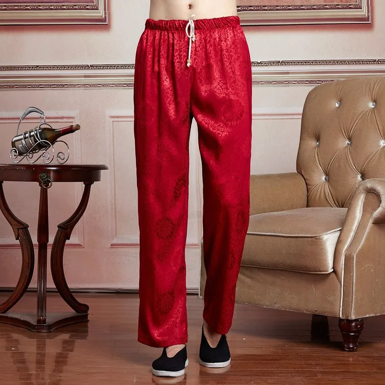 Мужские брюки в китайском стиле Тай Чи штаны для кунг-фу кунг фу костюм брюки для тайцзицюань Мужские штаны 6 цветов