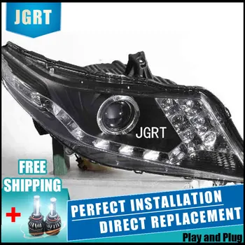 

2PCS LED Headlights For Honda City 2010-2013 Car Led Lights Double Xenon Lens Car Accessories Daytime Running Lights Fog Light