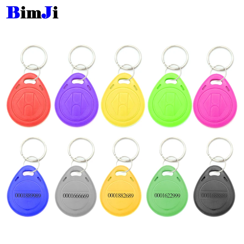 

50pcs RFID 125 khz EM4100 Key Tag Keyfobs Ring Chip Keytab TK4100 Tags 125khz Read Only