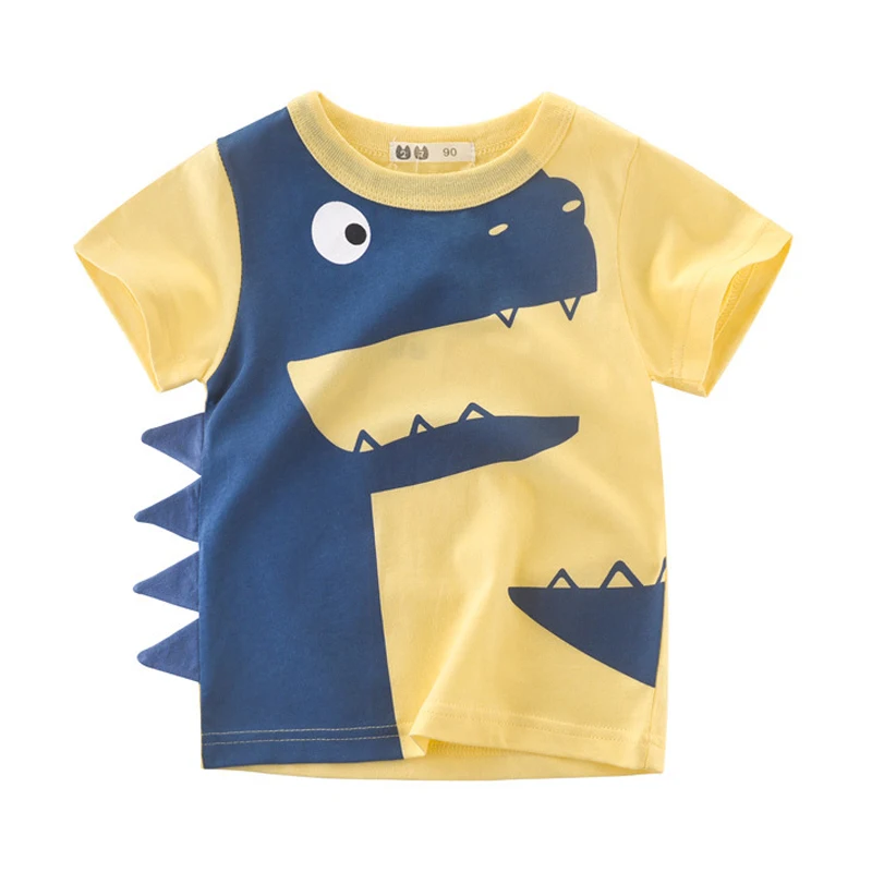 

Baby Cotton T-Shirt Summer Boys Clothing Kids Clothes Cute Dinosaur Printed Children Printed Tops Tees Toddler Boy T Shirts