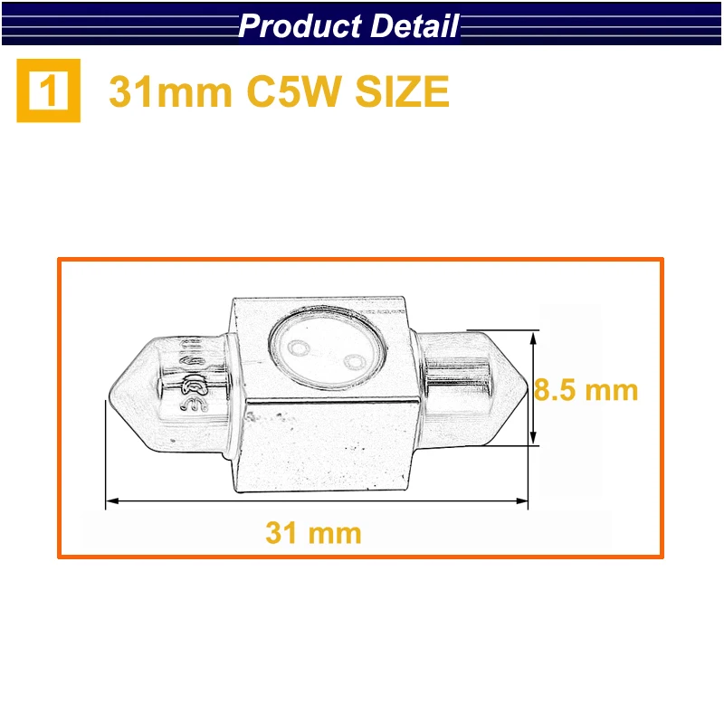 C5W 1W COB1