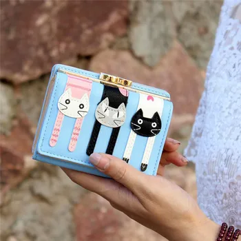 

Womens Wallets and Purses New Fashion Leather Short Button Clutch Handbag ladies wallet portafoglio donna porte monnaie femme