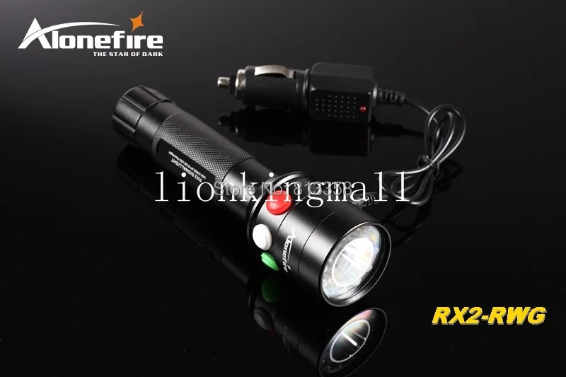 AloneFire RX2-RWG CREE XP-E Q5 светодиодный красный, белый зеленый светильник многофункциональная сигнальная лампа фонарик факел