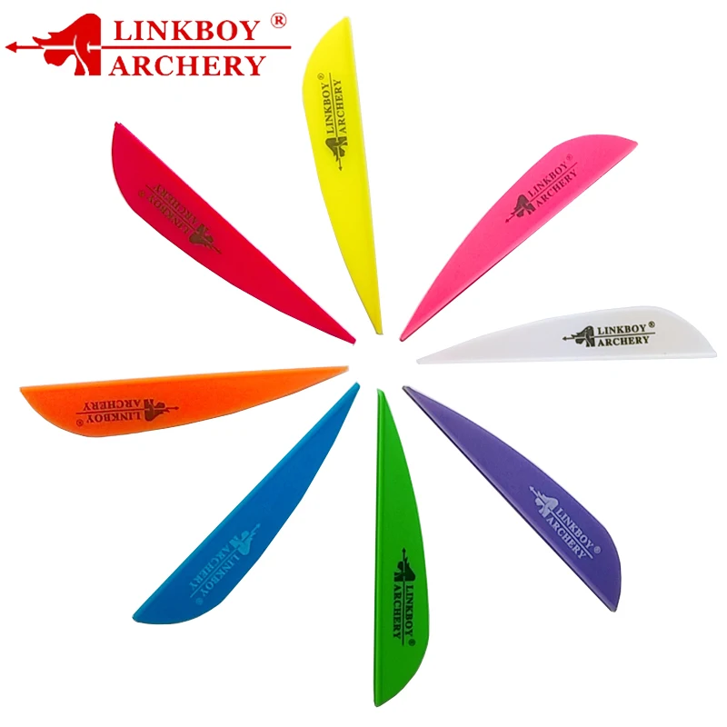 Linkboy стрельба из лука 36 шт/партия лопасти стрелки 3 дюймов Пластик подставка для