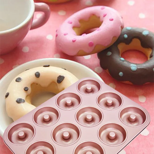 12 Cups DIY Donuts Maker Mold Food Grade Doughnuts Maker Cutter