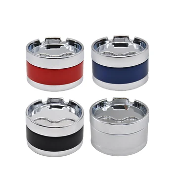 

HONEYPUFF Premium Stainless Steel Extinguishing Rotary Lid Ashtray Cigarette Cup Car Butt Bucket Smoke Ash Holder Stand Buckets