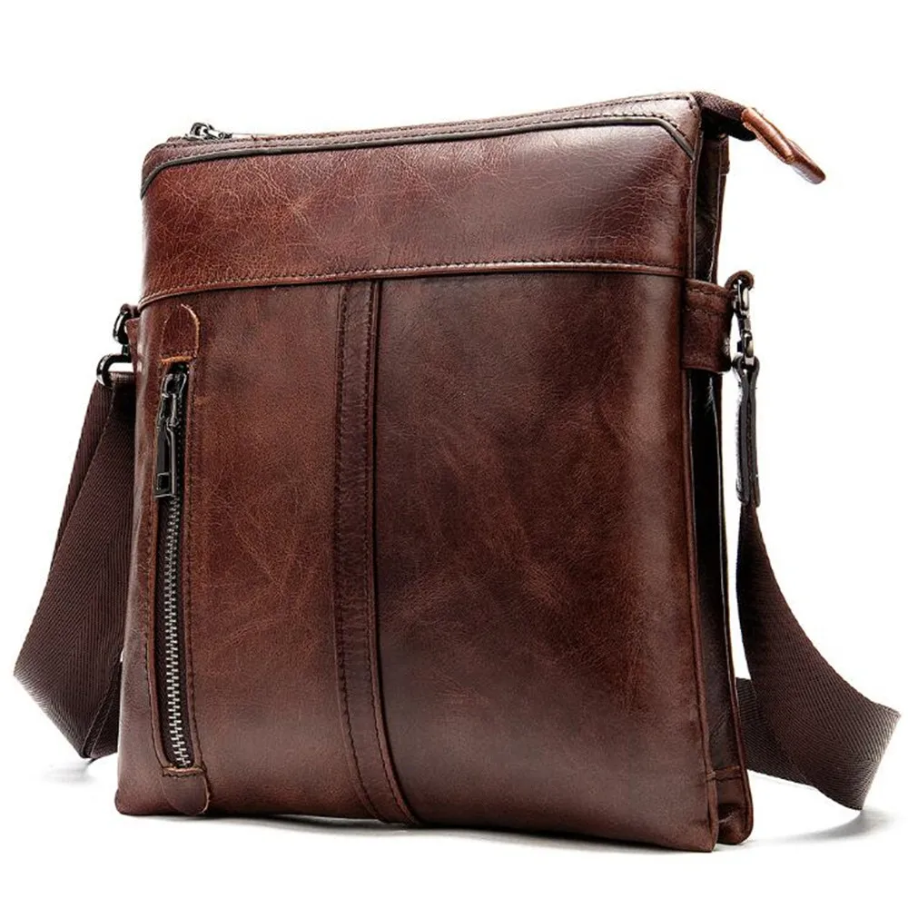 الجملة 2019 جلد طبيعي جلد طبيعي حقيبة لابتوب حقائب جلد البقر الرجال Crossbody حقيبة سفر الرجال حقيبة جلدية