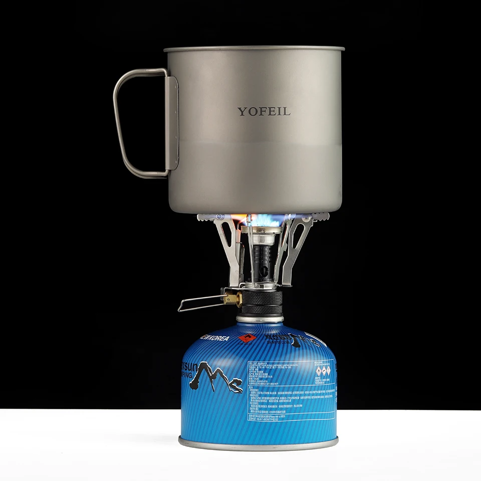 Camping Gas Stove Camping Cookware Portable Gas Heater Mini Piezo