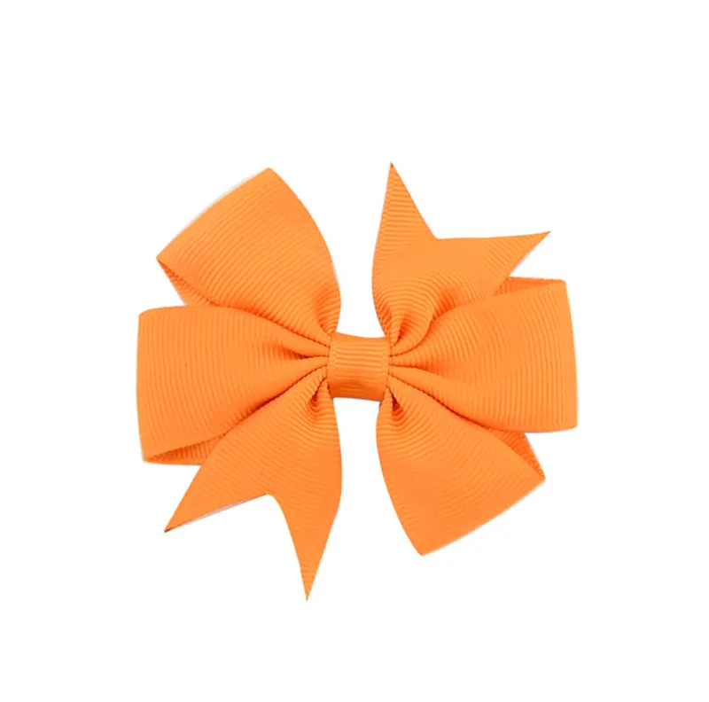 UNTAMED 40 цветов Лента рыбий хвост банты заколки Шпилька для девочек бантик для волос заколка для волос Головные уборы Детские аксессуары для волос - Цвет: 09 Orange