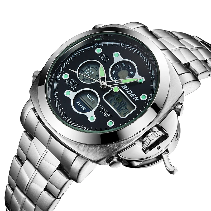 

Fashion Military Sport Watches Men Multifunction Black Business Quartz Watch Waterproof Relojes Clock Luxury Brand Wristwatch