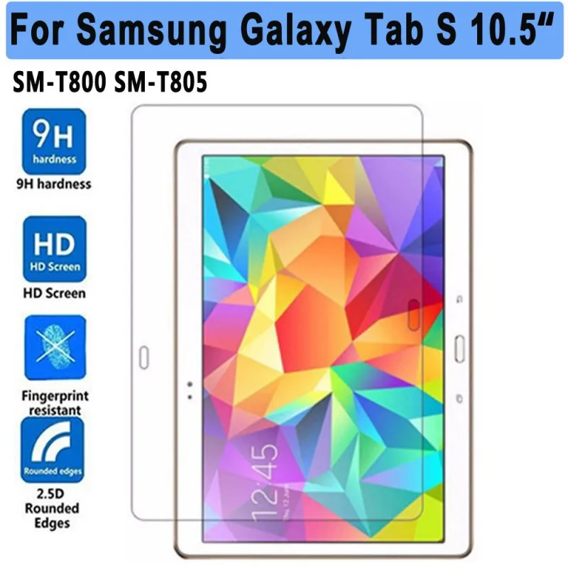 SM-T800 SM-T805 Экран протектор Закаленное Стекло для samsung Galaxy Tab S5e 10,5 S4 S3 S2 9,7 8,0 S 8,4 T720 T725 T830 T820 T810 T710 T800 T700 - Цвет: SM-T800 SM-T805