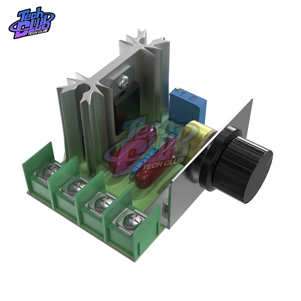 AC 220 В 2000 Вт SCR регулятор напряжения Диммеры Регулятор скорости двигателя термостат электронный регулятор напряжения модуль