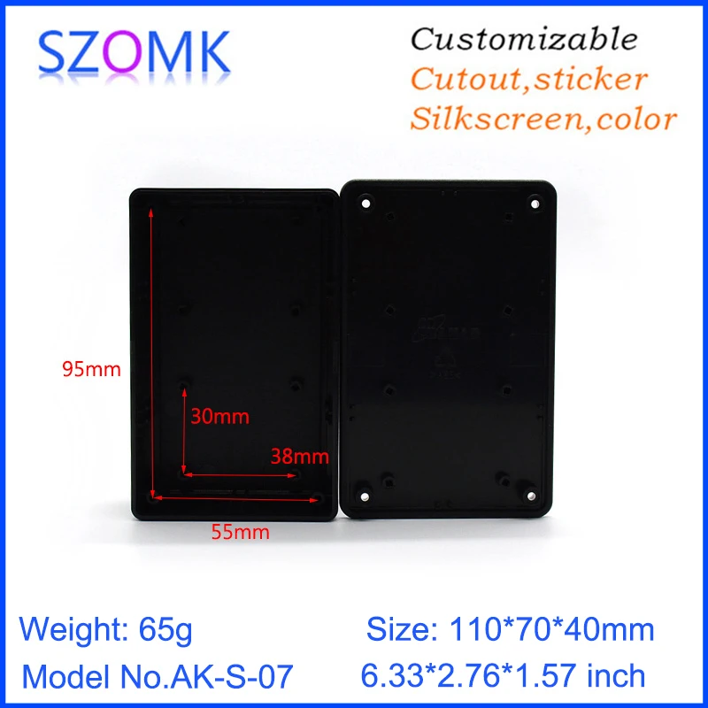 plastic enclosure for electronics control box szomk diy enclosure junction box plastic housing small abs instrument enclosure distribution box black plastic box enclosure electronics case  (4).jpg