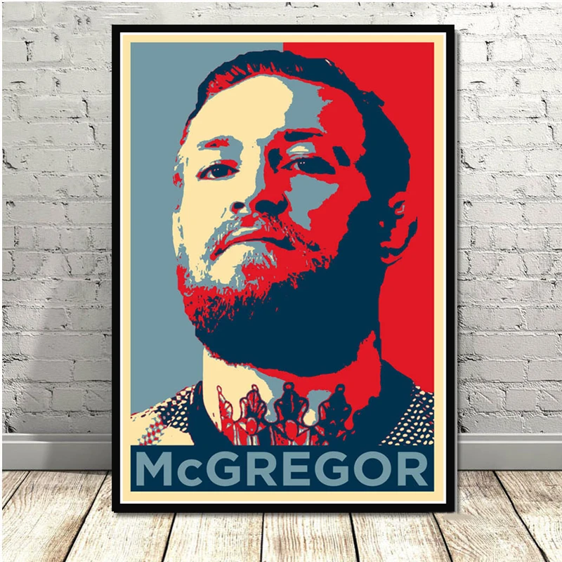 Конор Макгрегор UFC боксер художественный постер Картина Настенная картина домашний декор плакаты и принты - Цвет: 0015