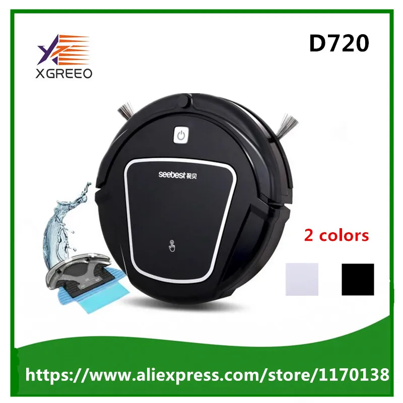 

Seebest D720 Dry Automatic Rechargeable Cheap Robot Vacuum Clean with two side brush,Edge Clean Time Schedule