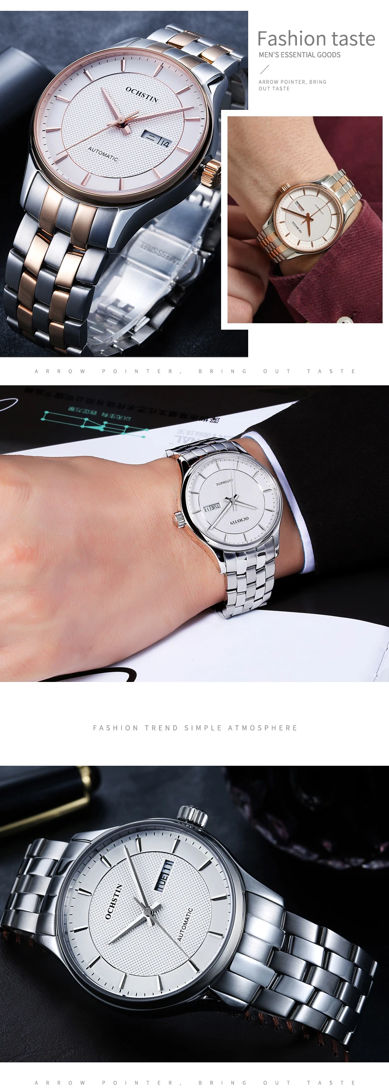 OCHSTIN Топ Luxe бренд 2019 пара влюбленных автоматические механические часы пара тренд мужчины и женщины подарок наручные часы для пар