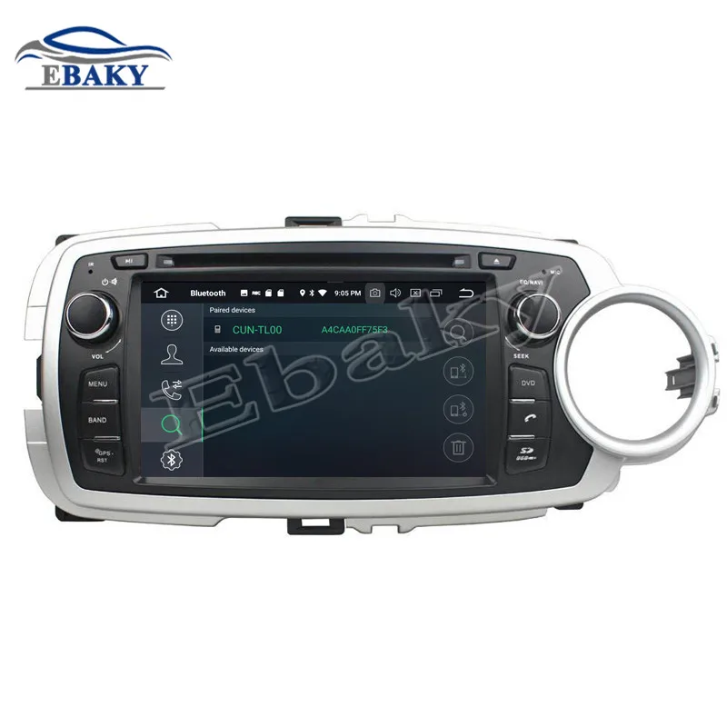 Perfect NaviTopia 7inch 4GB RAM 64GB ROM Octa Core Android 9.0 Car DVD Player For Toyota YARIS 2012 2013/GPS 18