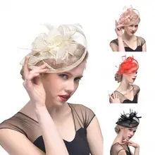 Винтажные женские Noiva Muiti цвета Свадебные шляпы лицо вуаль свадебные аксессуары невесты очарование свадьба птичья клетка вуаль сетка перья