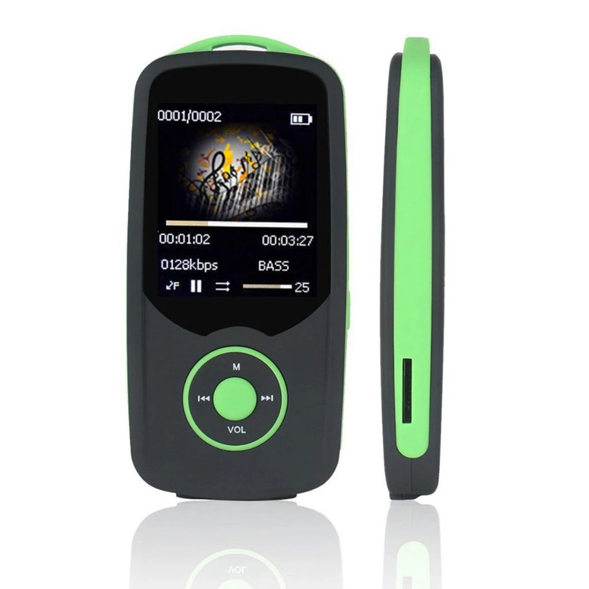 Mp3 плеер ruidu X06, Bluetooth, 8 ГБ, TFT, 1,8 дюйма, ЖК-экран, без потерь, диктофон, FM, Hifi, мини, спортивный MP3 музыкальный плеер