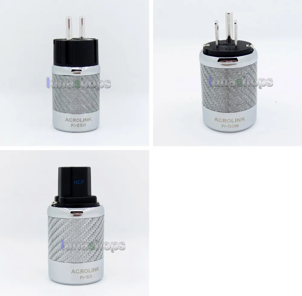 

LN005776 ACROLINK FI-50R NCF Carbon Rhodium Plated Power Male DIY Adapter Socket Freezing at -196 degree