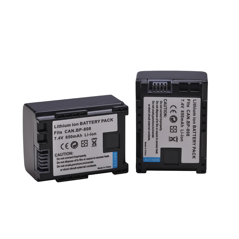 Tectra 2 Pz Bp-808 Bp808 Bp 808 Batteria Per Canon Hg31 Xa10 Hf20 Hf10 Hf100 Hf100E Hg20 Hg21 Hfs200 Hfs21 Hf20 Batteria