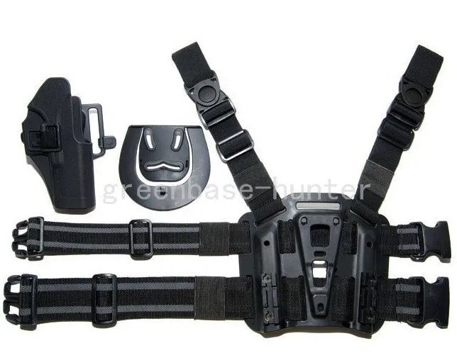 

High Quality Tactical CQC Glock Holster & platform for Airsoft Glock 17 23 31 Paintball Hunting Shooting Drop Leg Holster Black