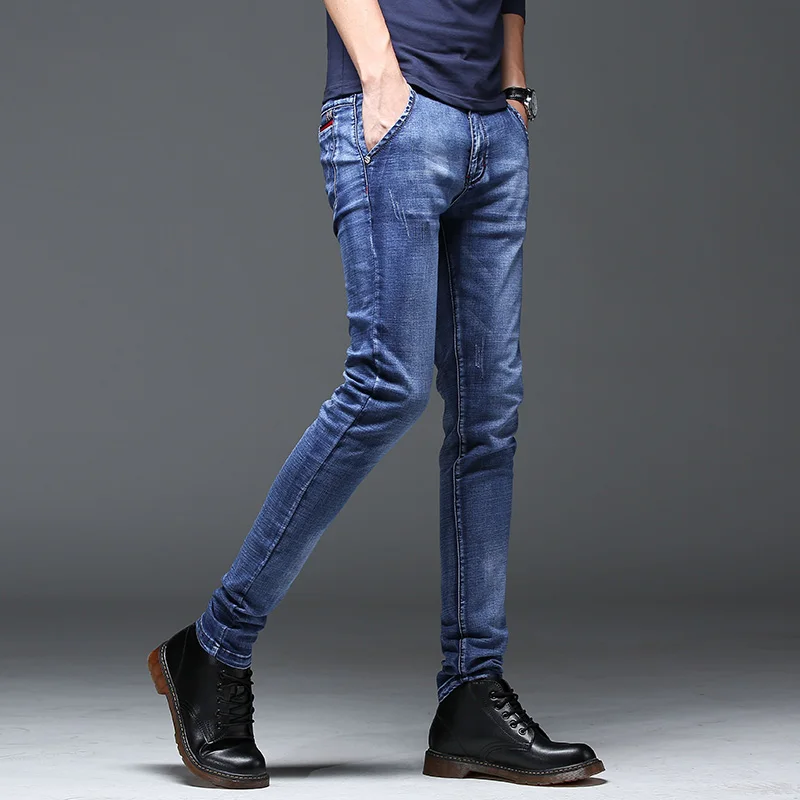 Batmo 2019 new arrival high quality casual slim jeans men ,men's pencil pants ,skinny jeans men Z004 Batmo 2019 new arrival high quality casual slim jeans men ,men's pencil pants ,skinny jeans men Z004