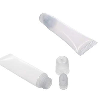 

10Pcs Lip Balm Containers 5ml Empty Refillable Tubes Plastic Clear Cosmetic Bottle Makeup Tools