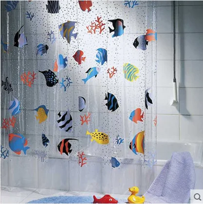 Tropical Fish Bathroom Accessories My Web Value 180 200cm Pvc Transpa Tropical Fish Bathroom Shower Curtain Mildew Proof Thick Waterproof Fabric