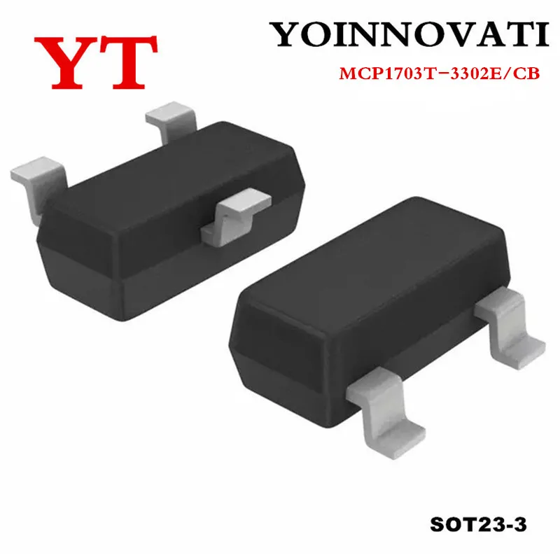 

Free shipping 100pcs/lot MCP1703 3.3V SOT-23 MCP1703T-3302E/CB original Best quality