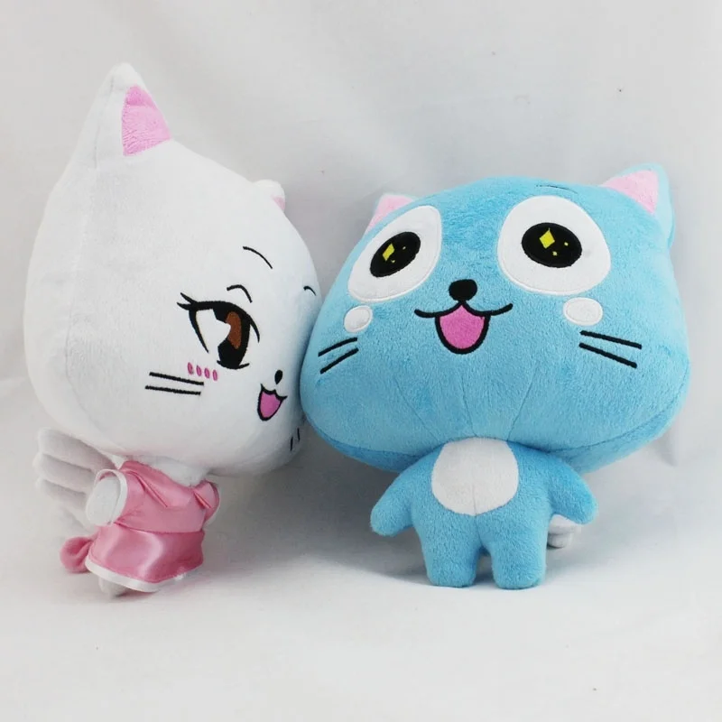 30 см аниме Сказочный хвост Happy & Charles Cat плюшевая игрушка мягкая кукла в виде