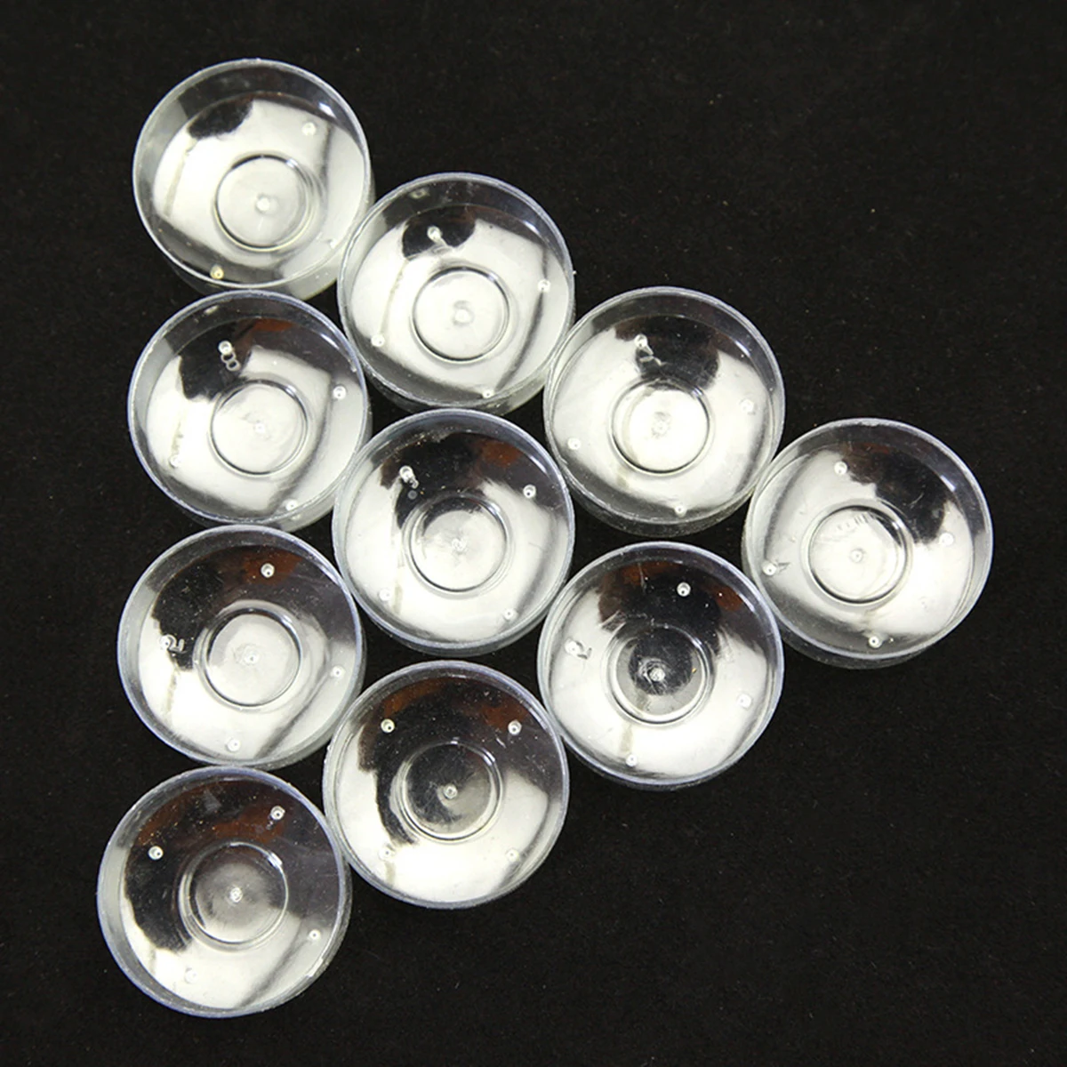 100 Pcs Wax Plastic Wax Clear Cup In Clear Color Small Cylinder Decorative Supplies