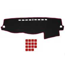 Чехол для приборной панели, коврик для приборной панели автомобиля, коврик для приборной панели, коврик для приборной панели, солнцезащитный козырек, нескользящий коврик из полиэстера, подходит для Mitsubishi Pajero 2007