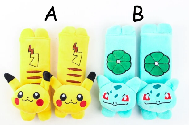 Pokemon Pikachu Baby Child Stroller Car Seat Safety Belt Strap Cover Pad Bag Cushion Shoulder Holder