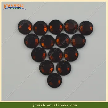 

100gross / bag ss20 lead free Korean Smoked Coffe Flatback Strass Stones Hot Fix Crystal Hotfix Rhinestone For Clothing