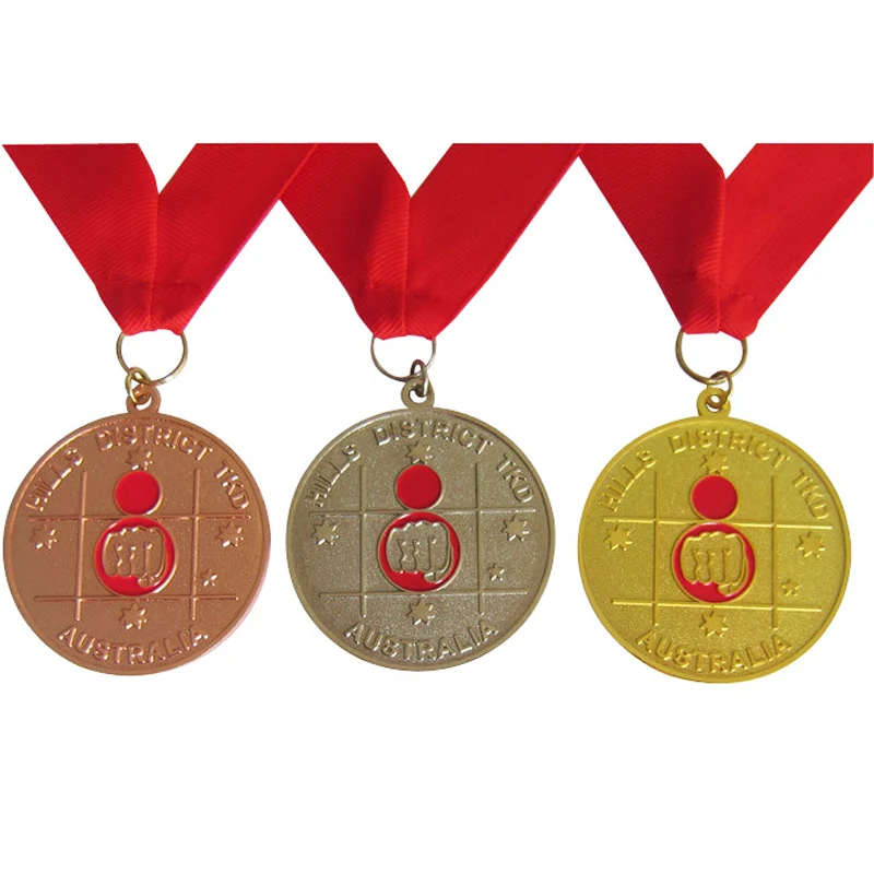 

Cheap custom gold, silver and bronze medals low price zinc alloy commemorative medal