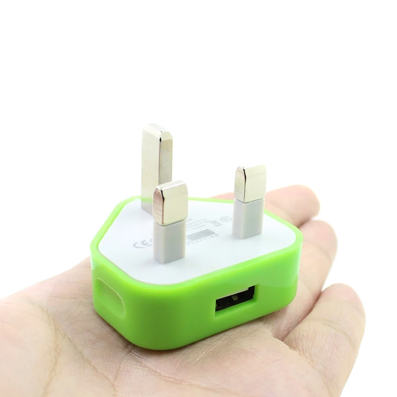 As show Штепсельная Вилка британского стандарта сетевой настенный 3-контактный usb-адаптер питания Зарядное устройство для мобильных сотовых телефонов Tablet ING-SHIPPING - Цвет: As show