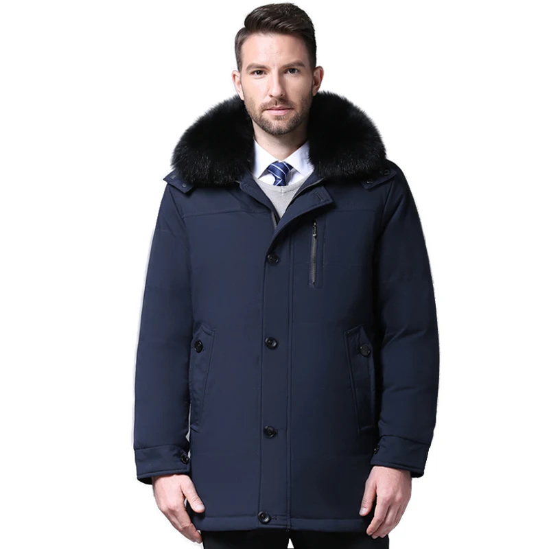 2018 Clothing Jacket Thick Warm Middle aged Men's Down