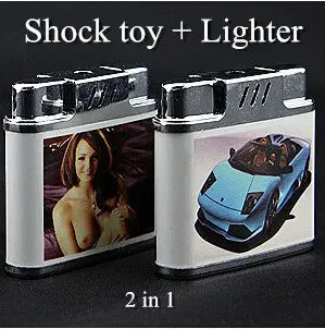 Electric Shock Toy Lighter 2 in 1 Funny April Fool...