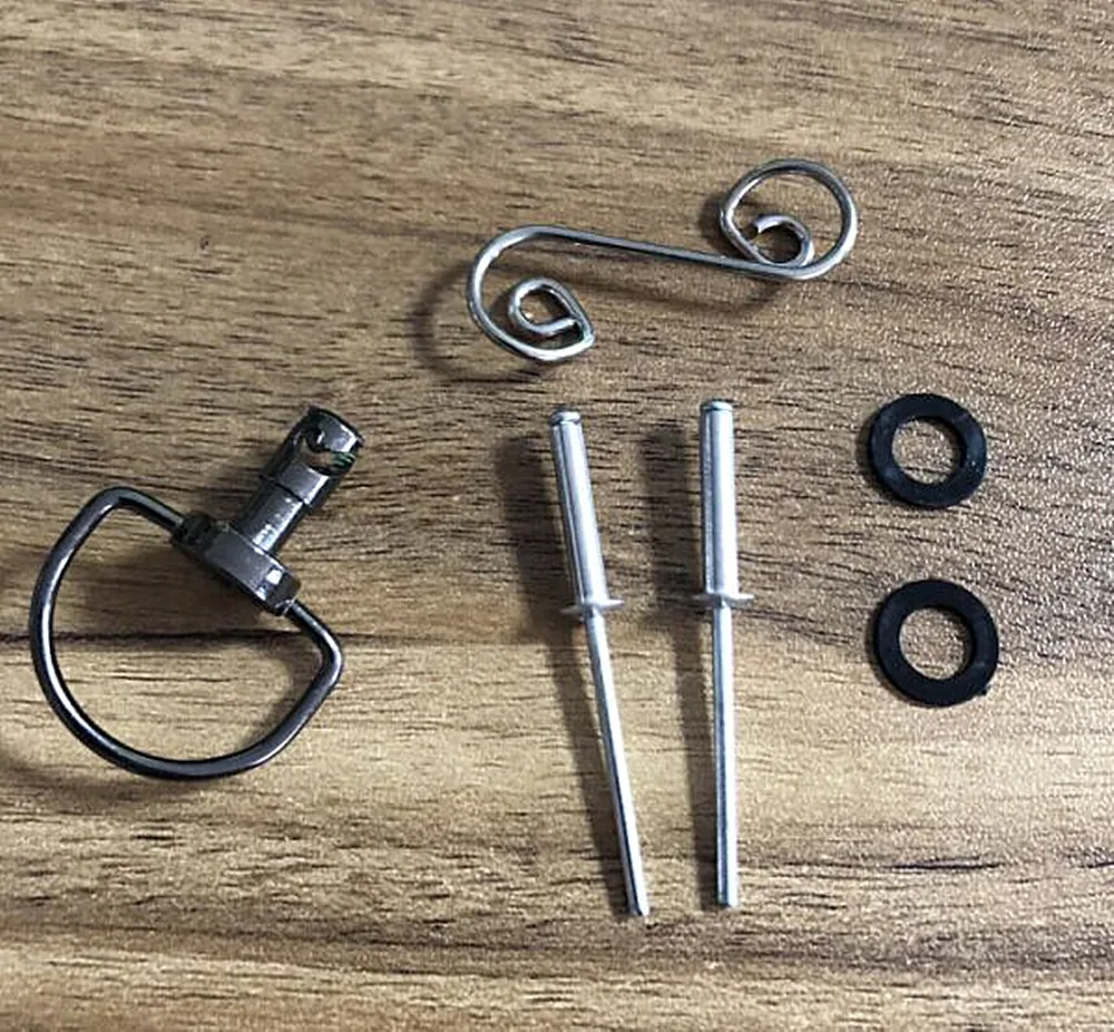 

10 Set Motorcycle Quick Release D-RING 1/4 Turn Race Fairing Fasteners Rivet 14mm