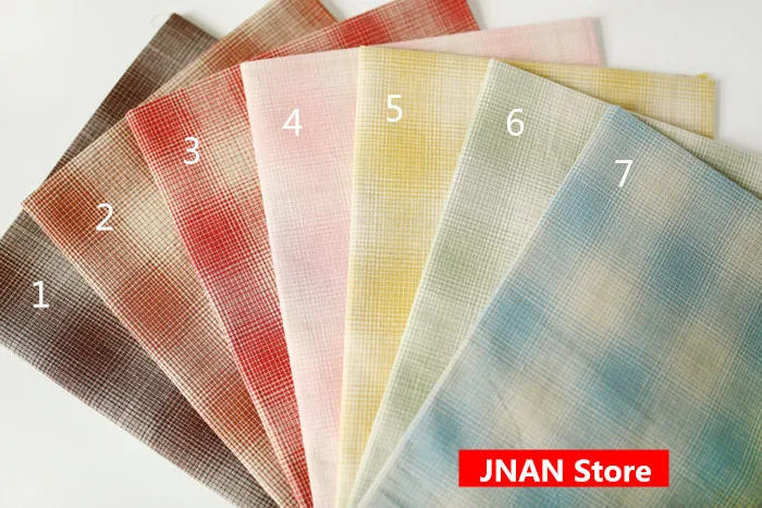 

DIY Japan Cloth group Yarn-dyed fabric,for sewing Handmade Patchwork Quilting ,Grid stripe dot 50x70cm 240g/m Have a gift